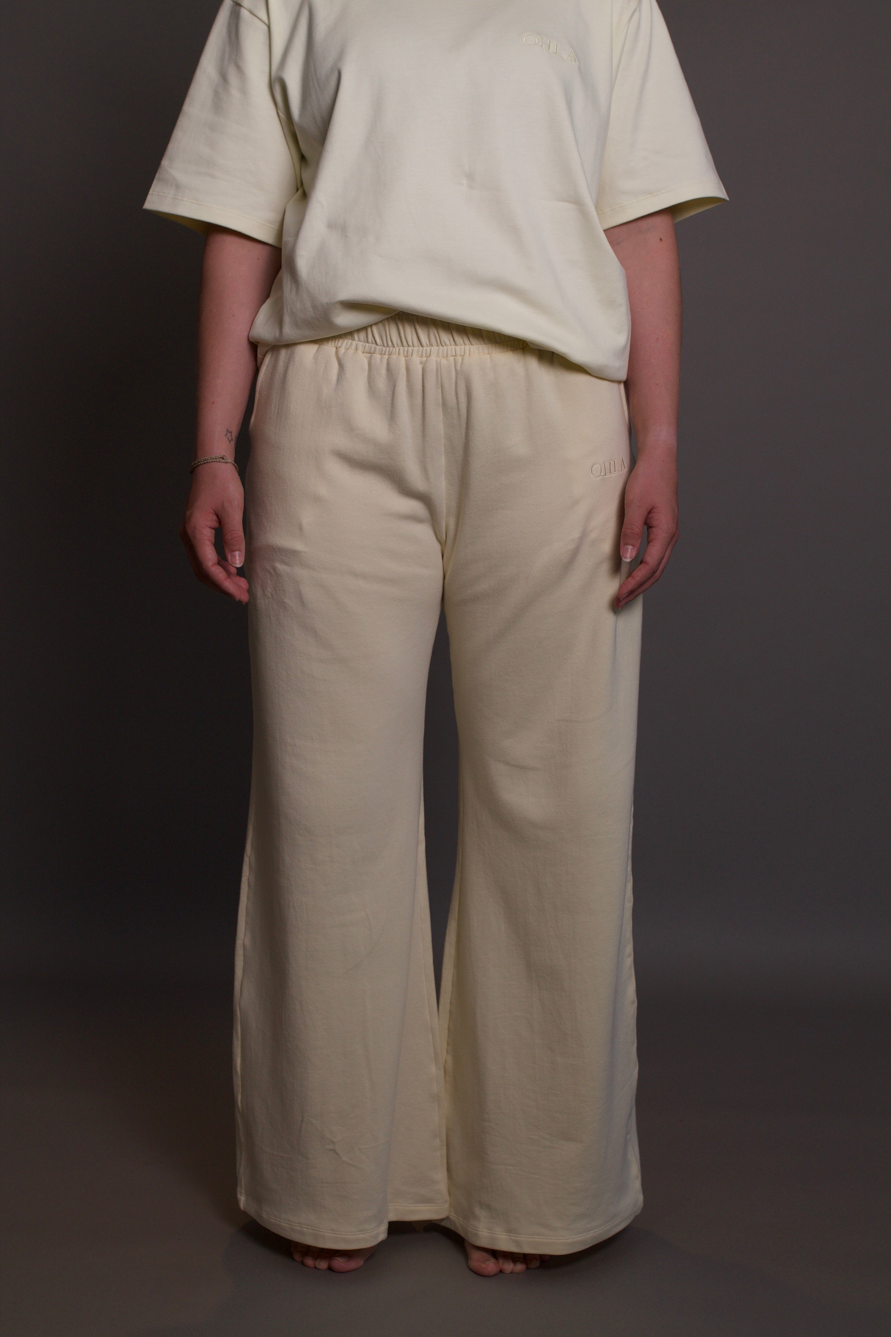 Quilla Sweatpants - Bamboo Cotton Fleece - Buttery Yellow