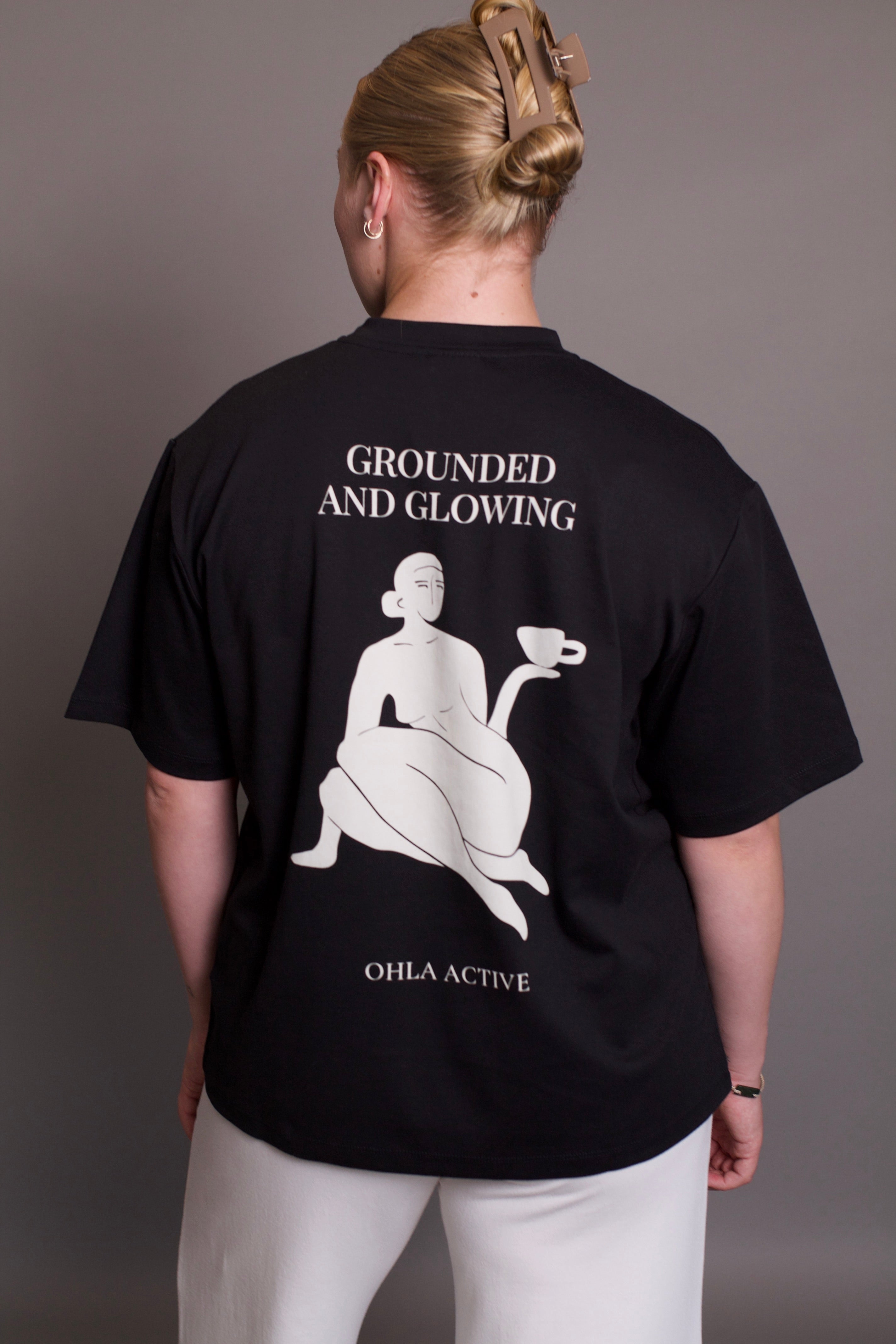 The OHLA Grounding & Glowing Oversized Tee Version - Black