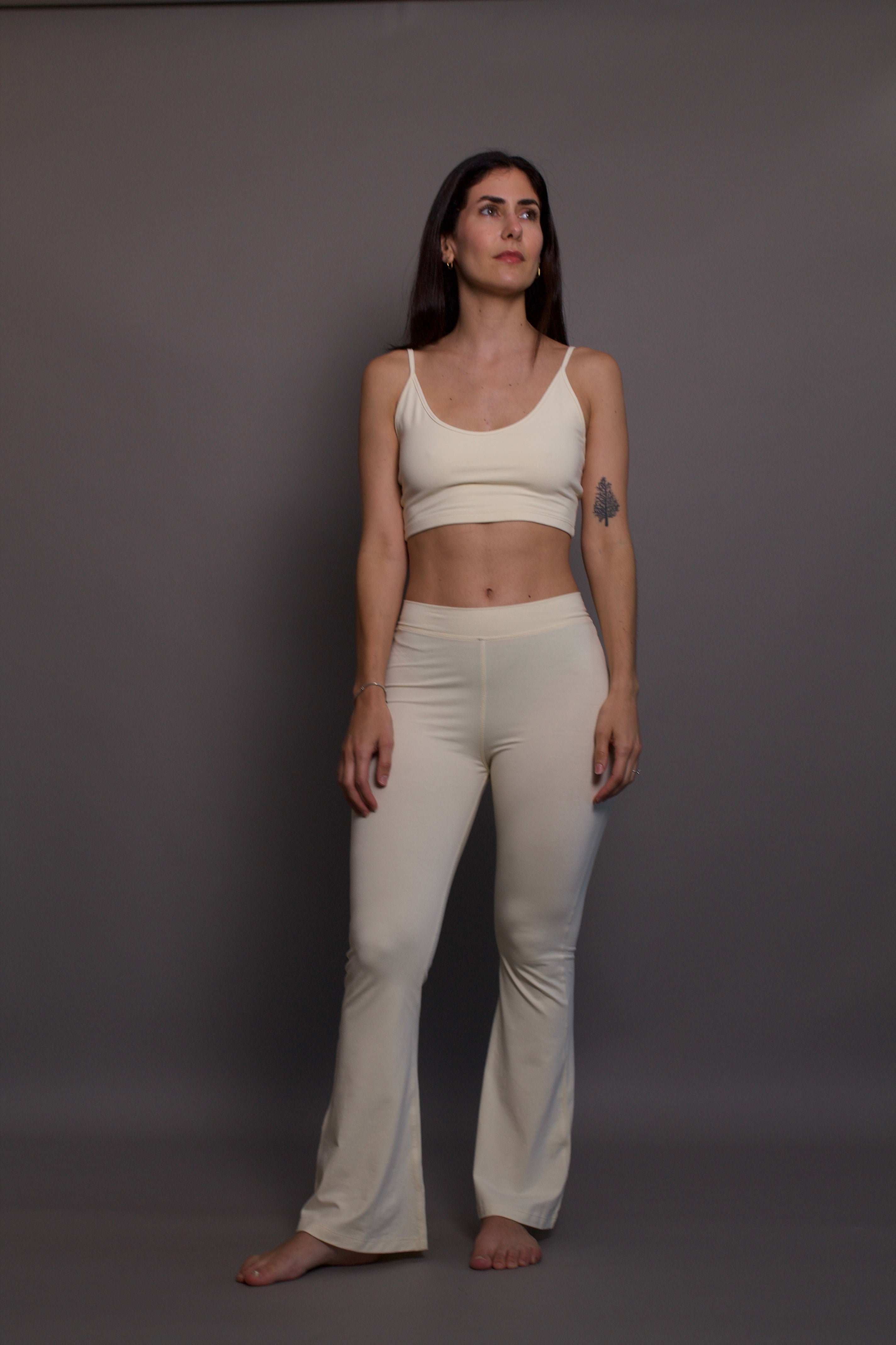 Lobos Flares - Organic Bamboo Viscose - Buttery Yellow