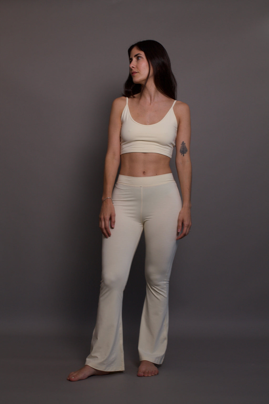 Lobos Flares - Organic Bamboo Viscose - Buttery Yellow