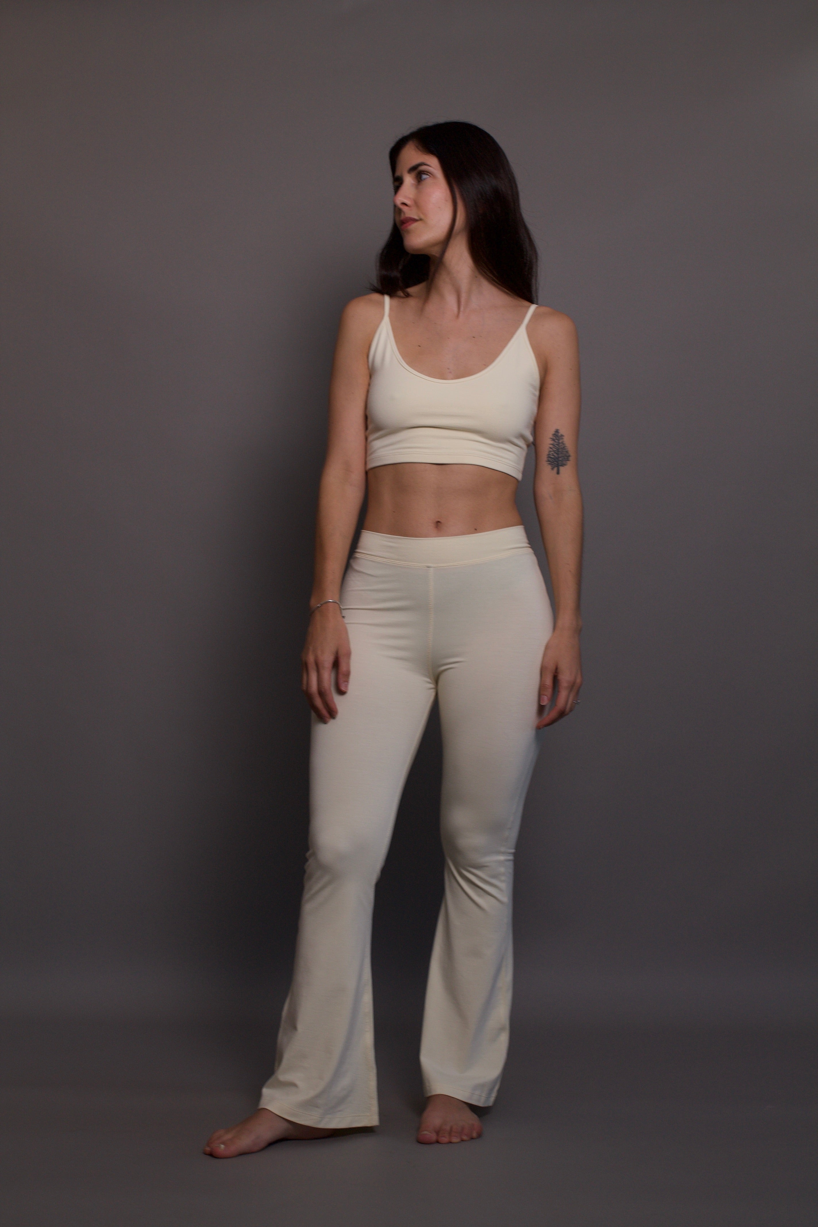 Lobos Flares - Organic Bamboo Viscose - Buttery Yellow