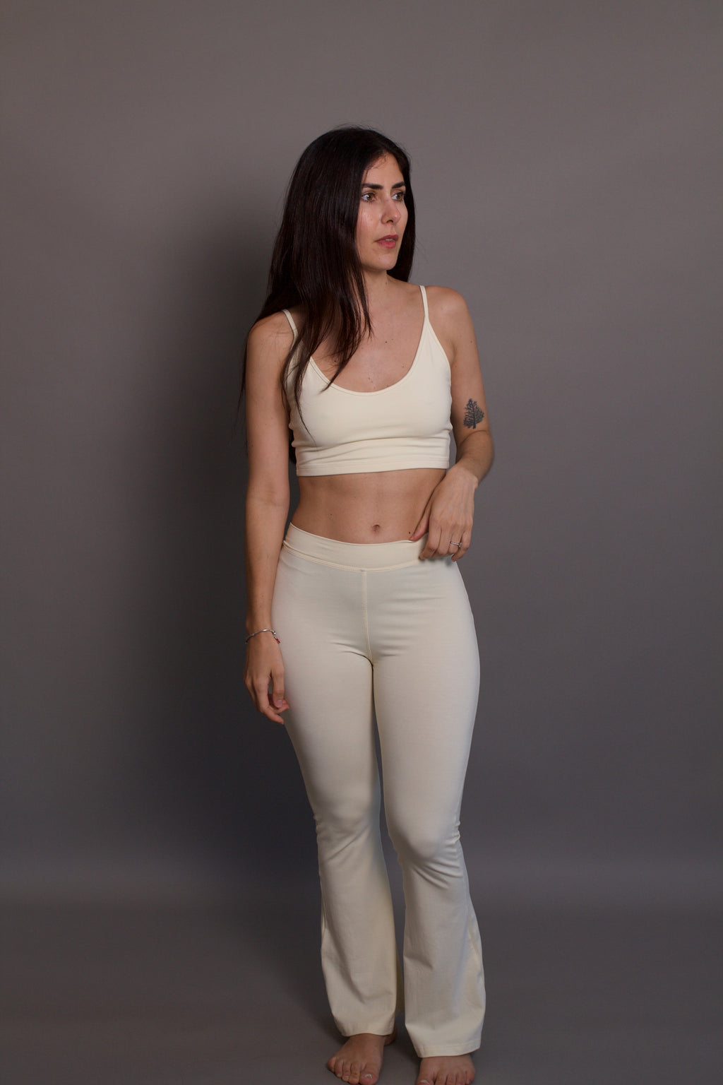 Lobos Flares - Organic Bamboo Viscose - Buttery Yellow