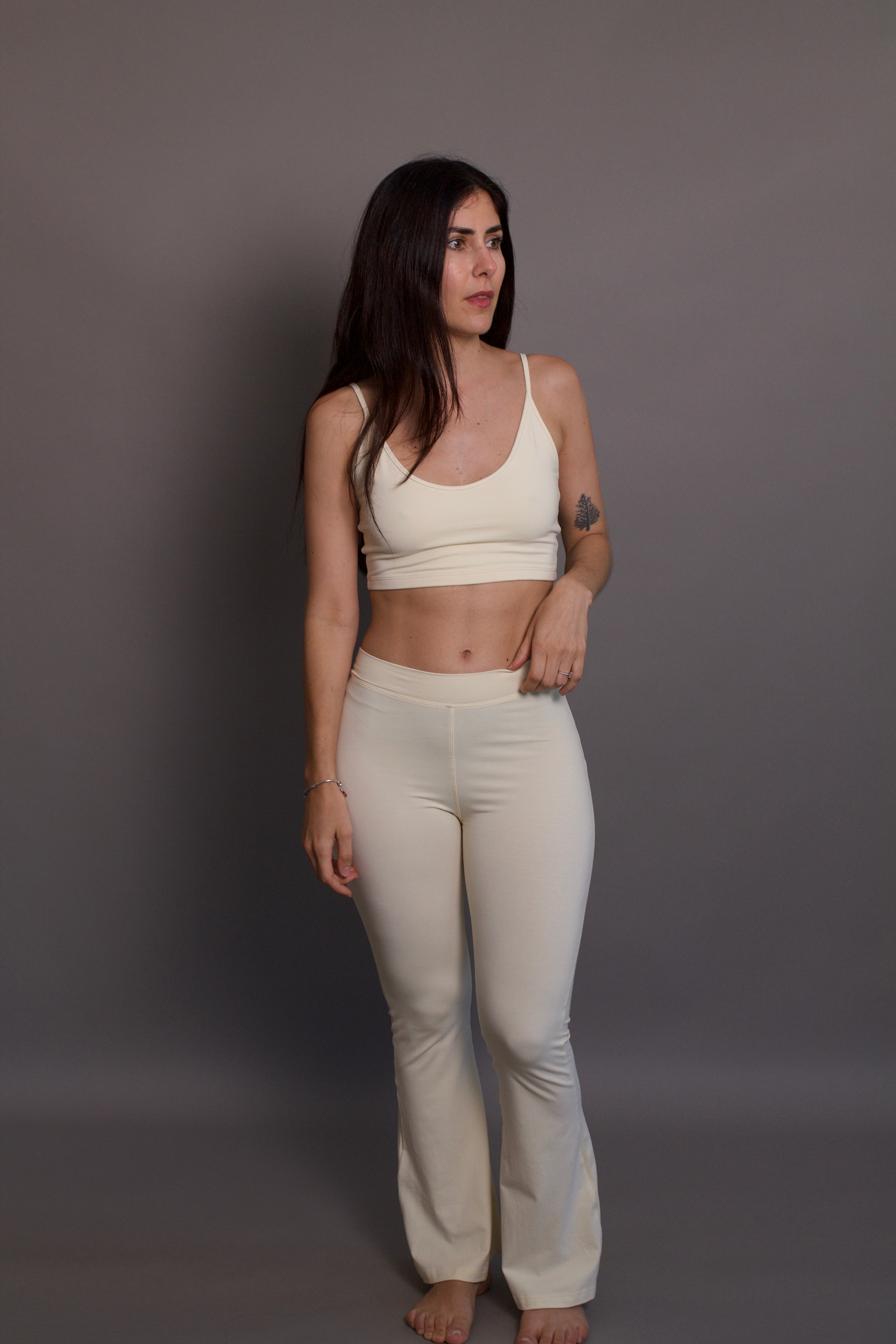 Lobos Flares - Organic Bamboo Viscose - Buttery Yellow