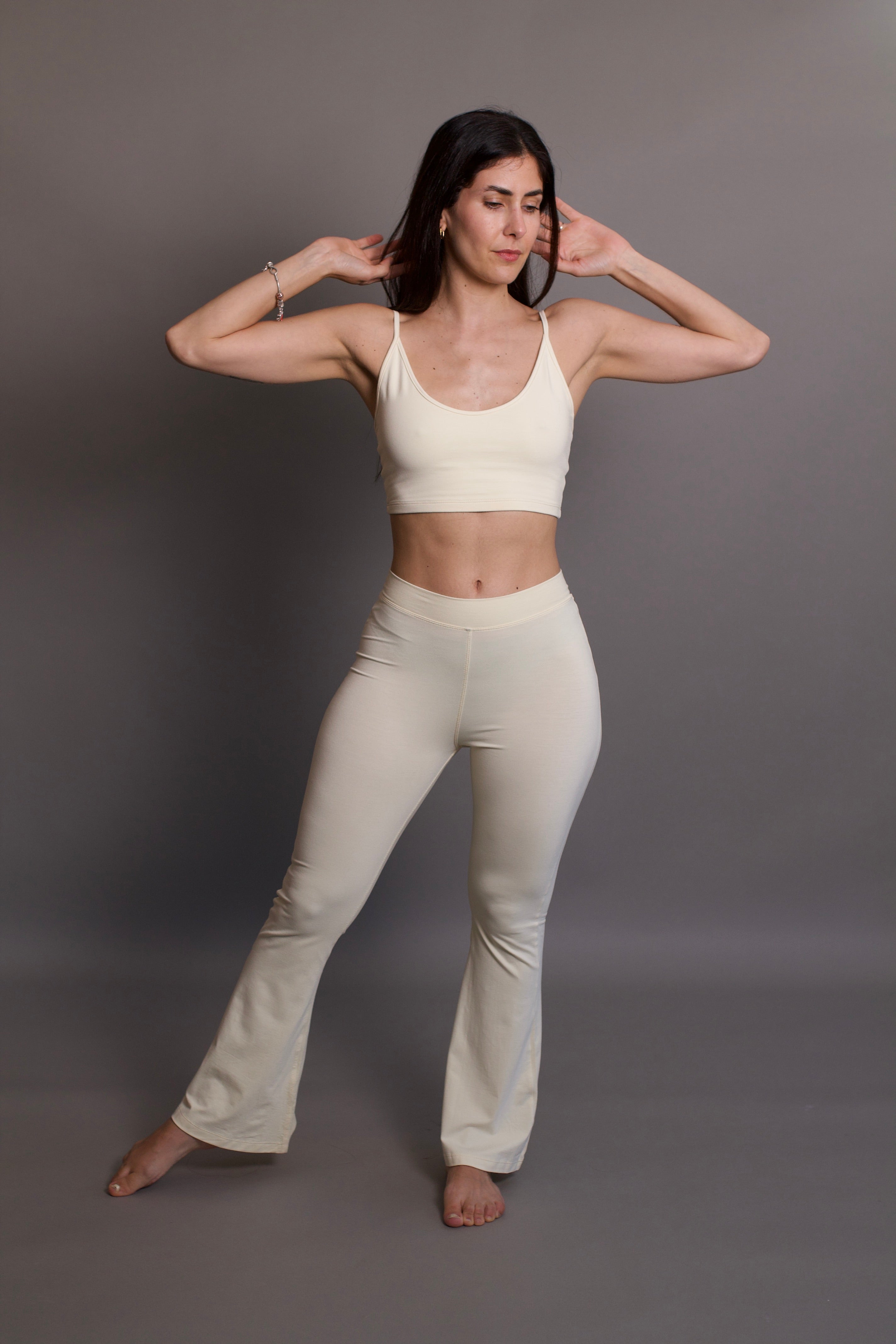 Lobos Flares - Organic Bamboo Viscose - Buttery Yellow