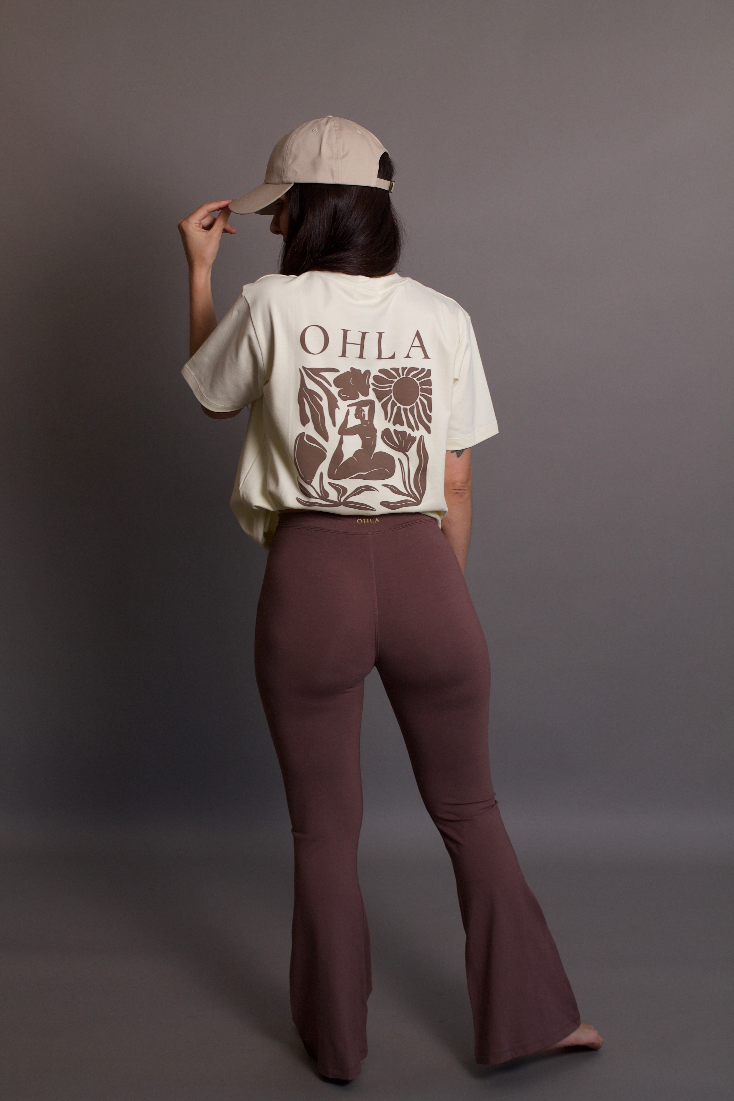 Lobos Flares - Organic Bamboo Viscose - Deep Taupe