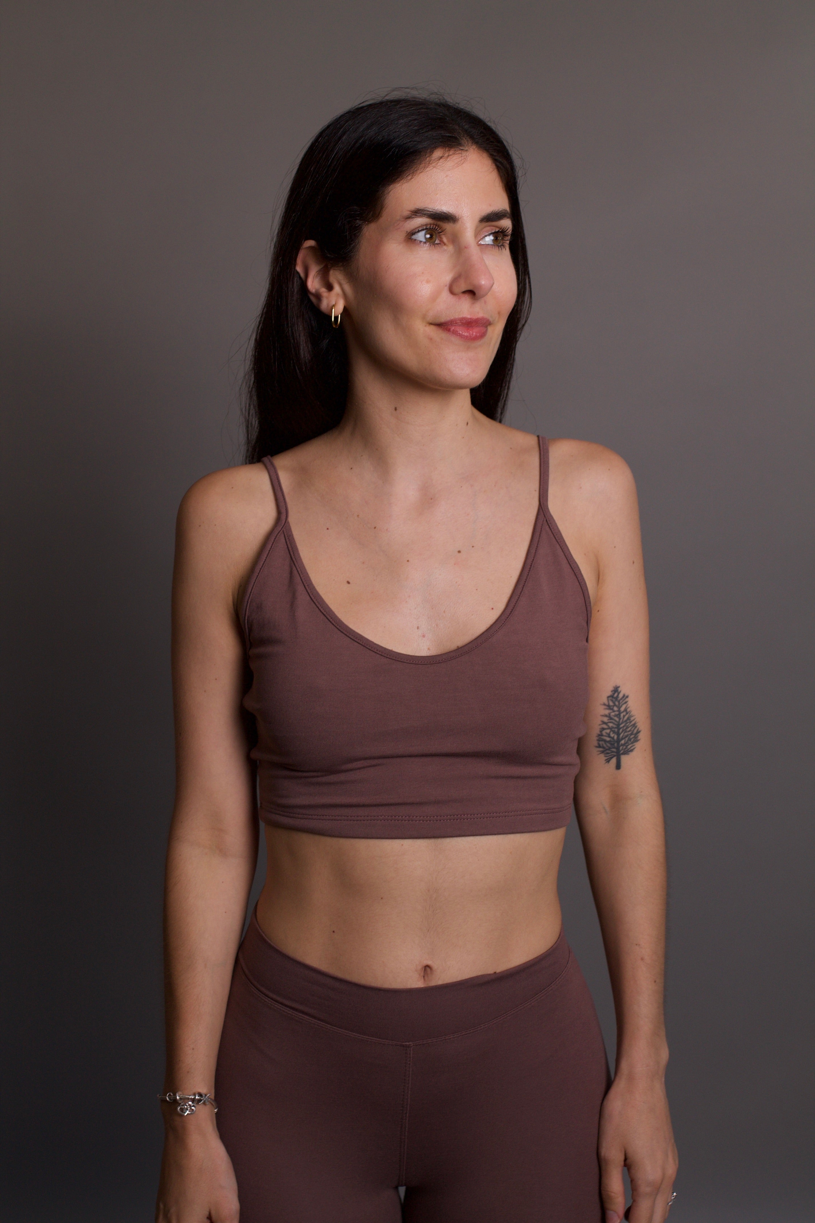 Lobos Flares - Organic Bamboo Viscose - Deep Taupe