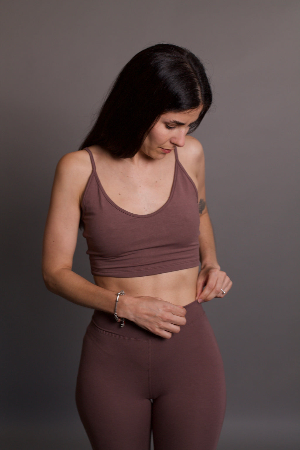 Lobos Flares - Organic Bamboo Viscose - Deep Taupe