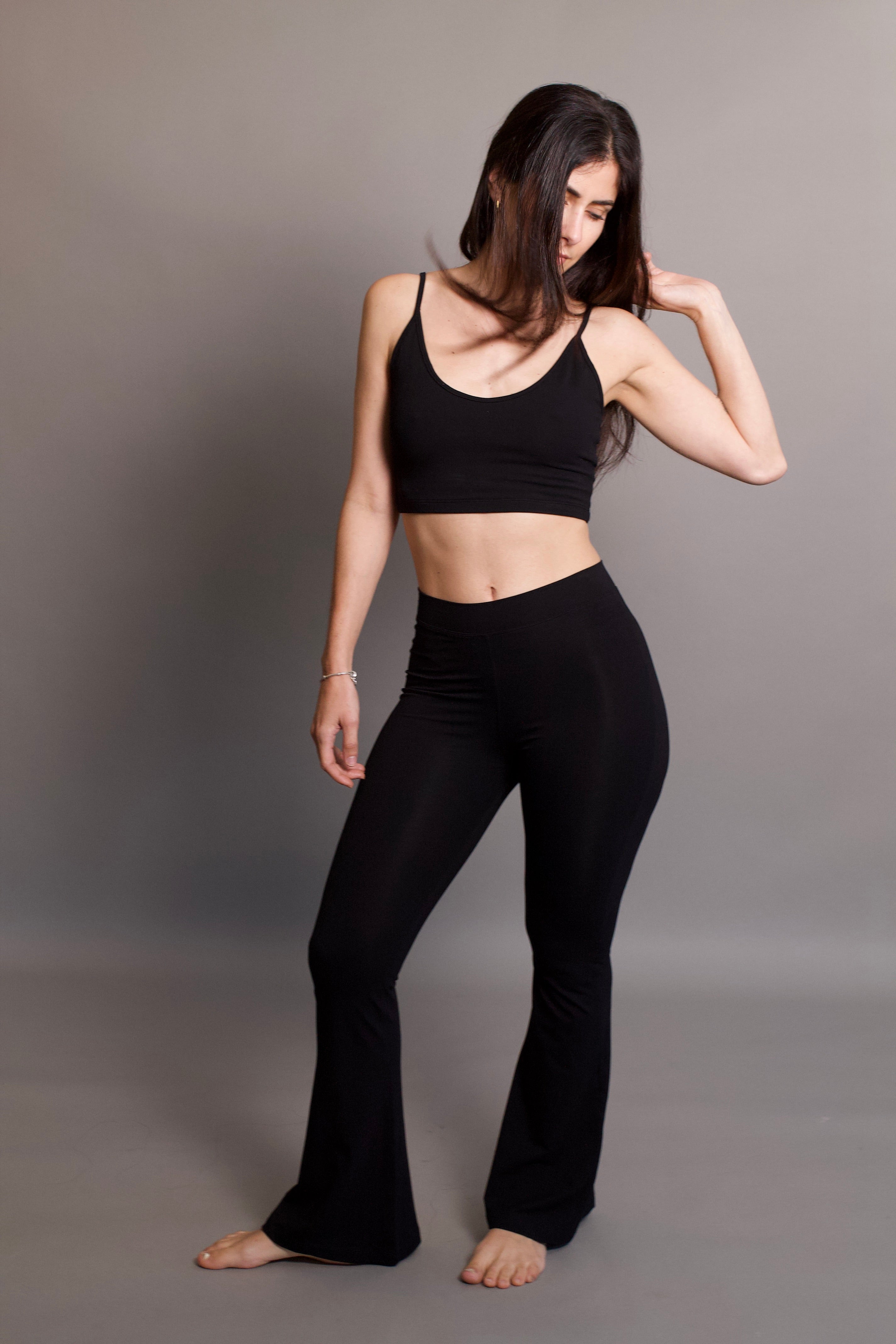 Lobos Flares - Organic Bamboo Viscose - Black