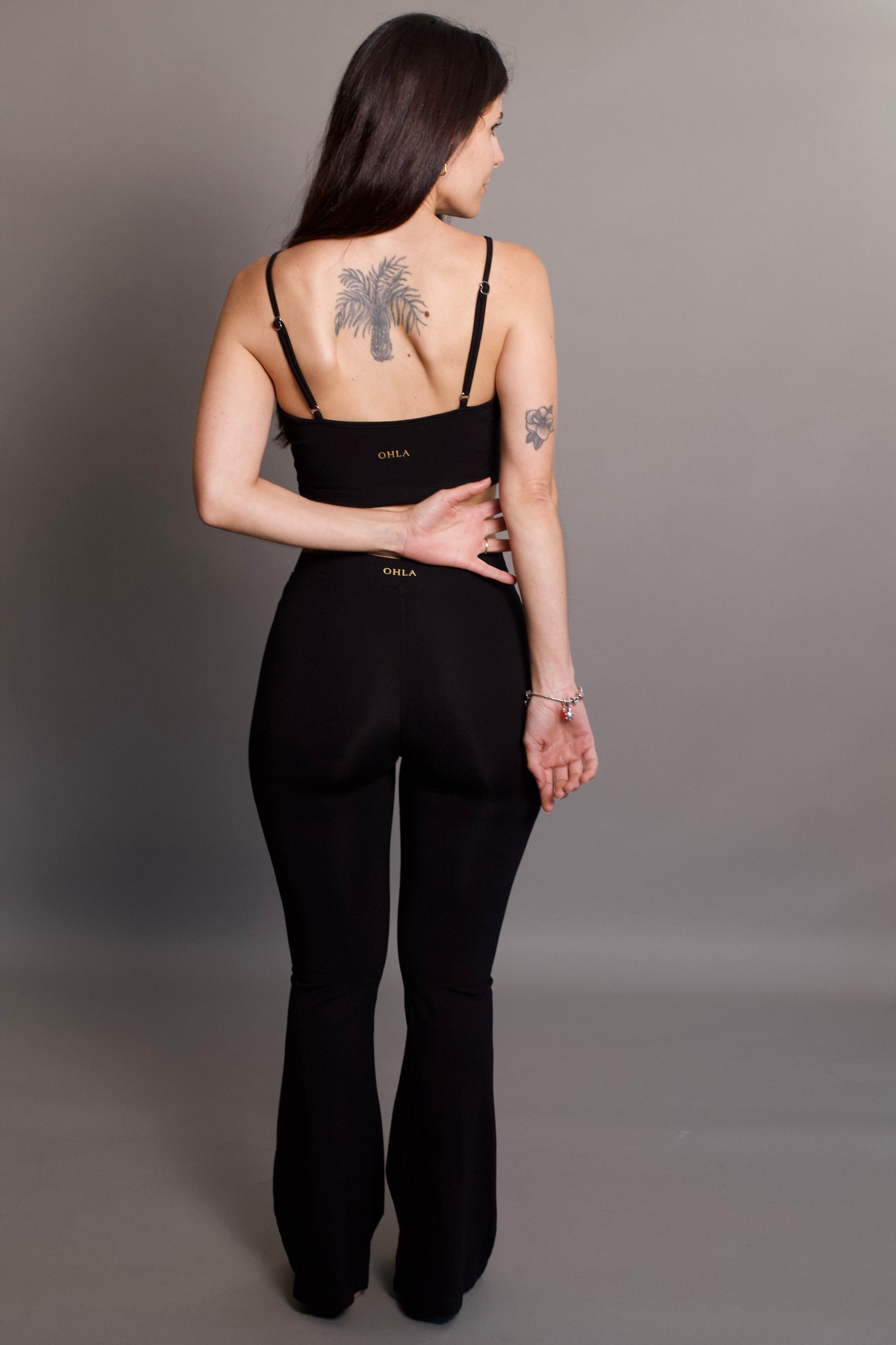 Lobos Flares - Organic Bamboo Viscose - Black