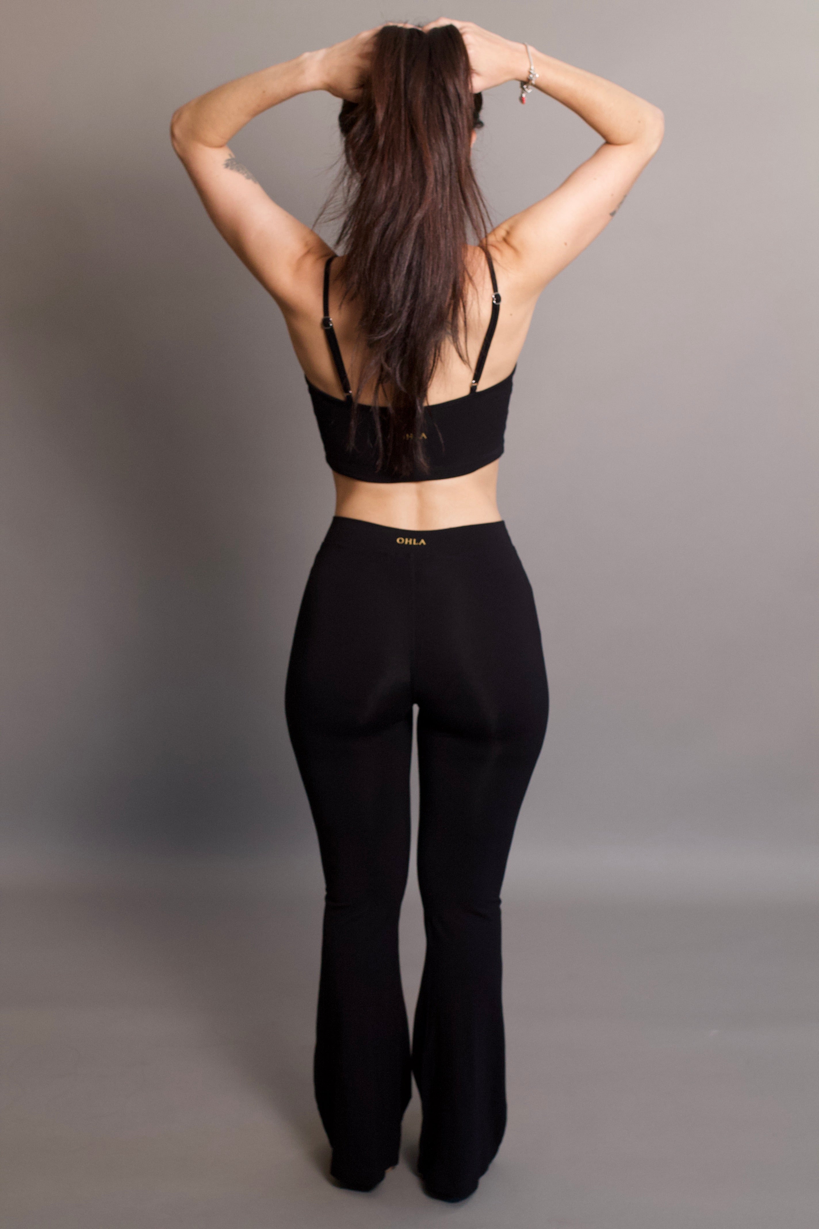 Lobos Flares - Organic Bamboo Viscose - Black