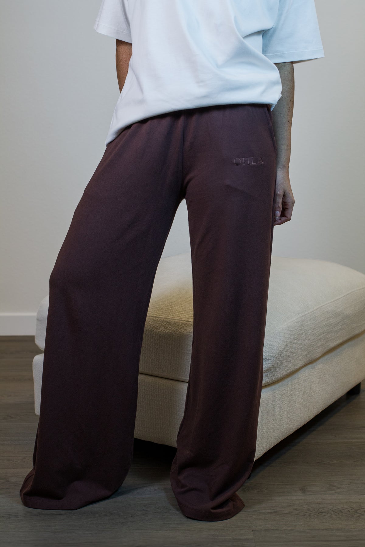 QUILLA WIDE-LEG PANTS CHOCOLATE